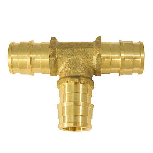 Apollo PEX-A 1/2 in. Expansion PEX in to X 1/2 in. D Barb Brass Tee EPXT12